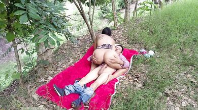 Old farmer fucks his beautiful busty stepdaughter in the field