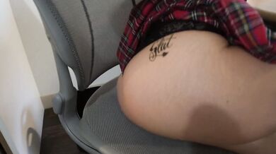 SLUTTY BIMBO School Girl with huge ASS and TITS gets FUCKED by Teacher