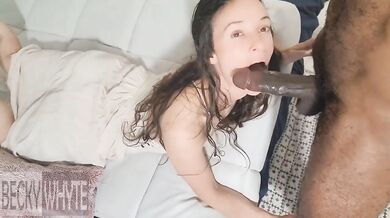 Powerful Pressurized Streams of Cum Explode All Over Pretty Girls Face & explodes from her mouth