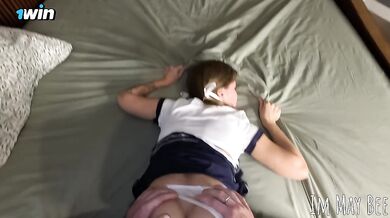 Fucking my slutty stepsister's big ass and cum on her face FREE 0NLYF@NS IN COMMENTS