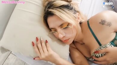 Stepfather accidentally cums in his stepdaughter's pussy-MelisaBunnny Feat Bruno Fernández.