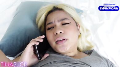 Tina Slick - Talking To My Husband On The Phone While Step Nephew Fucks Me | Step Aunt / Tita Series