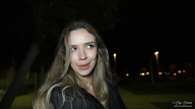Hooked up with a tinder STRANGER, fucked him in public and let him give me a CREAMPIE - Hope Heaven