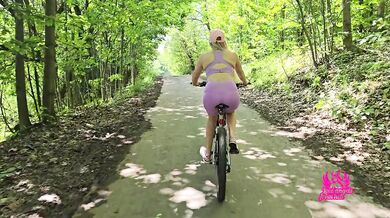 Wife cheats on husband on a bicycle trip. Poland is a beautiful milf, mature