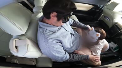 A married woman who gets a lot of creampie with intense sex before going out with her husband