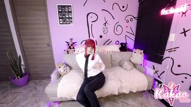 Chainsaw Man POV Makima gets slutty work done! creampie- Kakao chan