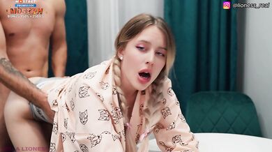 My Stepsister Asks Me To Fuck Her Before Going To Bed While Her Husband Is At Work