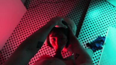 Horny Japanese girl gives you blowjob and swallows his cum in the bathroom of night club