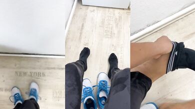 Coming back from jogging with my sweaty socks