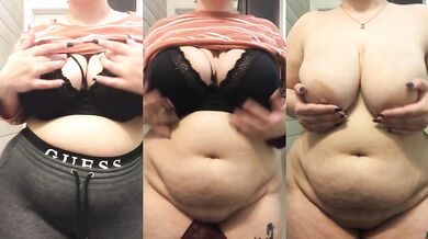 Bathroom strip tease