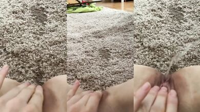 another thick piss stream hits my carpet