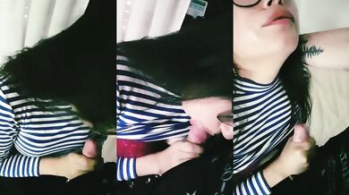 She doesn't want to but she loves to suck it