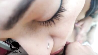 My girlfriend wakes up with my cock in her mouth