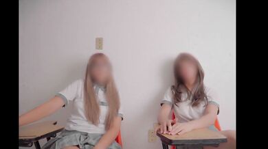 Amateur Threesome in Classroom! PART 1