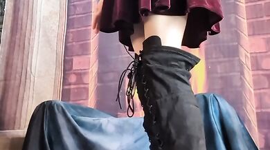 Posing and Stripping Dress, BTS at Photoshoot