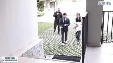 Estate agent fucks young wife hard during house viewing while her cuckold husband is at work!