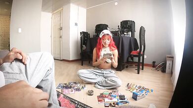 POV GF EXPERIENCE l You're LOOKING mini cars and SMOKING with your gf and she gets HORNY to get your CUM!