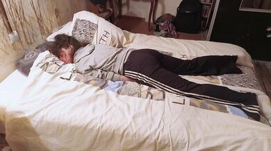 Sweatpants dry Humping