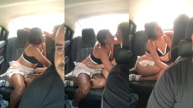 I fuck a college slut in front of the Uber.