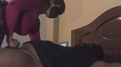 Thick Asian Maid Does Some Overtime Work With Her Owner.