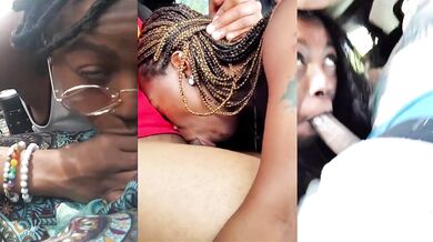 Multiscreen Car Blowjob Compilation