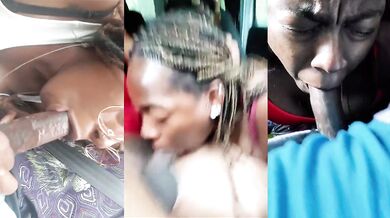 Multiscreen Car Blowjob Compilation