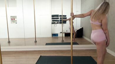 Stretching after pole dance session