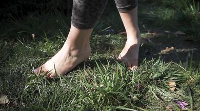 Crushing Flowers Barefoot In The Grass