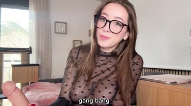 I guide you with my slutty voice with glasses