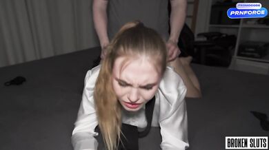 BENT OVER IN THE OFFICE - Rough Doggystyle Made Her Scream - Silvia Wise