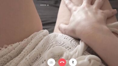 POV video call to a Russian girlfriend, virtual sex with conversation