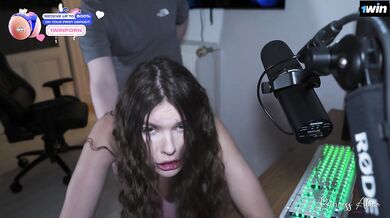 STREAMER LUCK - Petite Babe Gets Fucked During Game - Princess Alice