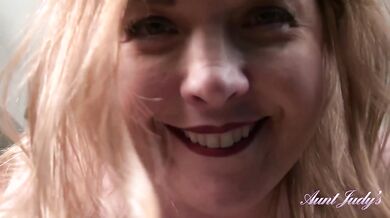 Aunt Judy's - Workin' Out with Busty Amateur MILF Denise and Her Big Natural Tits