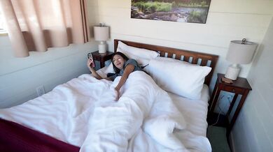 Thick Latina step sis swallows my CUM in Yosemite National Park - Cami Strella + Lev Lieben