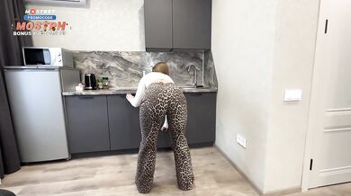 "He Won't Hear!" - Hot Stepmom Stepson Quick Fuck While Husband/Dad In Bathroom