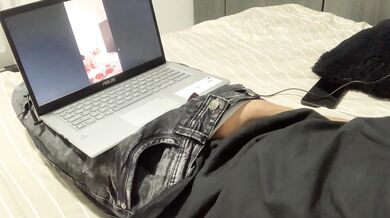 My friend masturbates while watching me and my husband have sex
