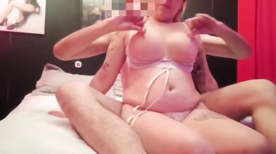 My Boobs were Enormous Today, So I Let Them Hang While He Fucks Me From Behind