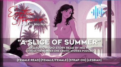 A SLICE OF SUMMER (with SFX) - An Erotic Audio Story read by Mia Hart [FF] [female read] [lesbian] [strap-on]
