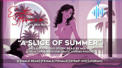 A SLICE OF SUMMER (with SFX) - An Erotic Audio Story read by Mia Hart [FF] [female read] [lesbian] [strap-on]
