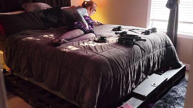 Unexpected surprise In daddy's bed Another red headed slut who likes to suck and fuck