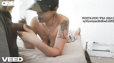LESBIAN HAT ON BLOWJOB Sucking Thick Huge Cock Pov Sensual Fantasy Reality Minah Khali