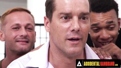 ACCIDENTAL GANGBANG - Naughty Masseuse Adira Allure Gets Gangbanged By Her Clients