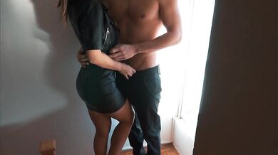 Petite fit latina beauty in leather fucked in her tight pussy