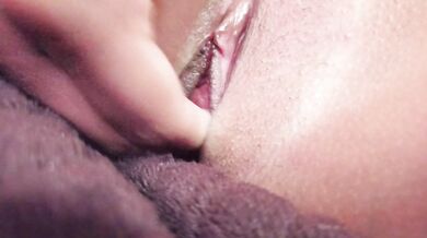College girl masturbates in close-up until she has an orgasm