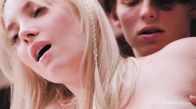 WOWGIRLS Super hot blonde girl Bella Spark sucking and fucking her lover on the bed