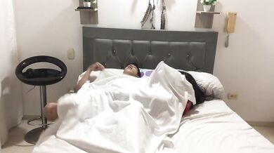 I ride my boyfriend's cock and ask him to cum inside me
