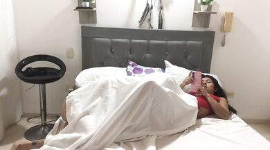 I ride my boyfriend's cock and ask him to cum inside me