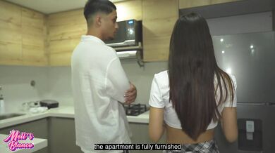 The TEEN STEP DAUGHTER of the owner of a real estate agency offers me ANAL SEX to buy her a house