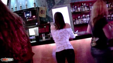 Gorgeous young French girl with a natural body picked up in a bar and fucked at home