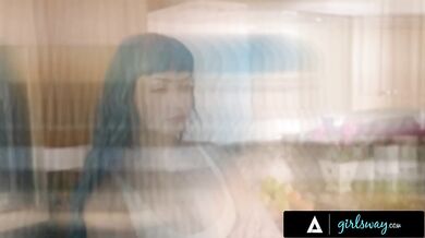 GIRLSWAY - Uncomfortable Jewelz Blu Caught Nudist Roommate Gizelle Blanco Teasing Her In Her Room